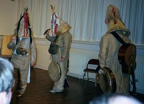 The Armagh Rhymers perform for conference delegates at the Verbal Arts Centre, Derry.